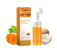 Turmeric Face Wash, Gevona Pure Glow Cleanser, Turmeric Foaming Facial Wash With Brush, Acid Moisturising Cleanser,Foaming Facial Cleanser For All Skin,Deep Cleansing Of Facial Skin(1pc)