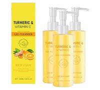 Turmeric Facial Cleanser - 100ml Hydrating Foaming Face Wash for Daily Use, Lightweight Moisturizer Gel, Gentle & Safe Formula for Morning & Night Skincare Routine for All Skin Types (3)