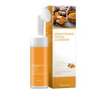 Turmeric Foam Wash, Brightening Facial Mousse, 150ml Bottle with Self Foaming Pump, Hydrating Liquid Pore Cleanser, Natural Extract Formula with Finish, Daily Skincare for Home and Salon
