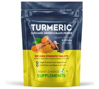 Turmeric, Ginger & Black Pepper 4000 mg Tablets (per Serving), High