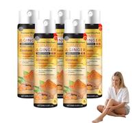 Turmeric & Ginger Bone Comfort Spray for Joint & Back Comfort - Joint Calm Spray with Turmeric, Ginger & Hyaluronic Acid - Premium Root Root Mist for Bone & Knee Ease, herbal-blend (5 bottles)