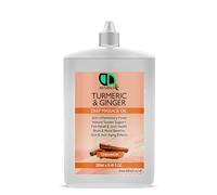 Turmeric & Ginger Deep Massage Oil - Cinnamon | Anti-Inflammatory, Pain Relief, Joint & Muscle Support, Immune Boost, Mood Enhancer, Anti-Aging (250ml Postal Nozel)