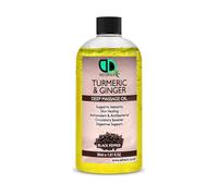 Turmeric & Ginger Deep Massage Oil with Black Pepper - Immunity Booster, Skin Healing, Antioxidant & Antibacterial, Circulatory Support (30ml Cap)
