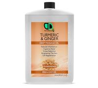 Turmeric & Ginger Deep Massage Oil with Frankincense - Inflammation Relief, Digestive Support, Stress Reduction, Skin Brightening, Cell Renewal (250ml Postal)