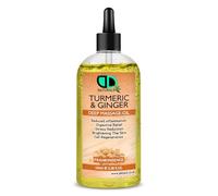 Turmeric & Ginger Deep Massage Oil with Frankincense - Inflammation Relief, Digestive Support, Stress Reduction, Skin Brightening, Cell Renewal (100ml Clear Dropper)
