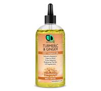 Turmeric & Ginger Deep Massage Oil with Frankincense - Inflammation Relief, Digestive Support, Stress Reduction, Skin Brightening, Cell Renewal (50ml Clear Dropper)