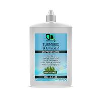 Turmeric & Ginger Deep Massage Oil with Lemongrass | Muscle & Joint Relief, Skin Care & Relaxation | Essential Oil Blend for Hair, Scalp & Stress Support (250ml Nozel)