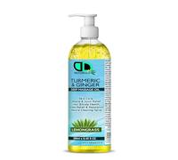 Turmeric & Ginger Deep Massage Oil with Lemongrass | Muscle & Joint Relief, Skin Care & Relaxation | Essential Oil Blend for Hair, Scalp & Stress Support (250ml Pump)