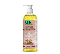 Turmeric & Ginger Deep Massage Oil with Sandalwood | Circulation Booster, Anti-Aging, Calming & Spiritual Uplift | Natural Fragrance for Relaxation (500ml Pump)
