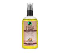 Turmeric & Ginger Deep Massage Oil with Sandalwood | Circulation Booster, Anti-Aging, Calming & Spiritual Uplift | Natural Fragrance for Relaxation (30ml Spray)