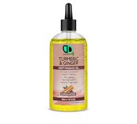 Turmeric & Ginger Deep Massage Oil with Sandalwood | Circulation Booster, Anti-Aging, Calming & Spiritual Uplift | Natural Fragrance for Relaxation (30ml Clear Dropper)
