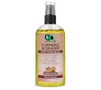 Turmeric & Ginger Deep Massage Oil with Sandalwood | Circulation Booster, Anti-Aging, Calming & Spiritual Uplift | Natural Fragrance for Relaxation (100ml Spray)