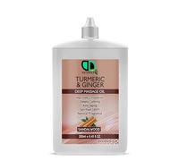 Turmeric & Ginger Deep Massage Oil with Sandalwood | Circulation Booster, Anti-Aging, Calming & Spiritual Uplift | Natural Fragrance for Relaxation (250ml Postal Nozel)