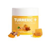 Turmeric & Honey Face Cream, Natural Glow Moisturizer for Face, Anti-aging Turmeric Skincare Hydrating & Firming Cream for Dull Dry Skin - Lightweight and Smooth Suitable for All Skin Types