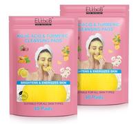 Turmeric Kojic Acid Cleansing Pads - Brightening & Energizing Skin | Deep Clean Pores, Remove Excess Keratin, Firming Face, Treat Acne Scars & Dark Spots | Suitable for All Skin Types