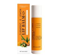 Turmeric & Lemon Lip Balm, Winter Balm, Natural Formula with All-Day Moisture, Lip Care Hydration, Beauty for Dry Cracked Lips