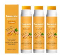 Turmeric Lip Balm, Lemon Turmeric Lip Scrub, Nourishing and Moisturizing, Specially Formulated for Smokers, Easy to Apply