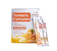 Turmeric Liquid with Black Pepper & Ginger - High Strength Curcumin Supplements - Easy Swallow Liquid Drink - Immune System Booster - Natural Energy Drink - No Added Sugars, Vegan - 1 Month Supply