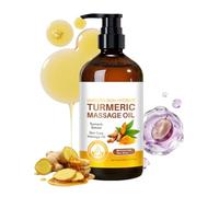Turmeric Massage Oil for Body, Anti Cellulite, Firming, Warming and Sore Muscle Relaxation, Assists with Firming,Toning & Moisturizes Skin, Natural Body Oil for Skin- 220ML (7.4 Fl Oz)