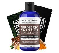 Turmeric Massage Oil - Natural Body Oil with Ginger, Frankincense & Myrrh │ Deep Tissue Massage Oil for Stress, Relaxation & Mindfulness │ 100ml by Sera Organics