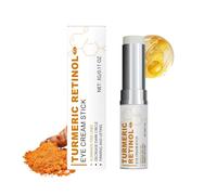 Turmeric Retinol Eye Cream Stick - Daily anti-aging eye treatment that reduces the appearance of fine lines and dark circles. Gentle, moisturizing formula. 3g/0.11oz portable eye cream stick.