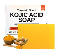 Turmeric Soap Bar, Kojic Acid and Turmeric Soap for Face & Body, Kojic Acid Soaps, Natural Soaps for Acne, Dark Spots, Hyperpigmentation, Smooth Skin, Deep Cleansing