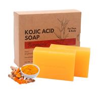 Turmeric Soap Bar, Kojic Acid Soap for Face & Body, Reduce Acne & Dark Spots & Hyperpigmentation, Smooth Skin, Deeply Cleansing Turmeric Kojic Acid Soaps, 2 PCS