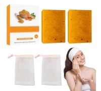 Turmeric Soap Bar, Natural Handmade Kojic Acid Soap with Foaming Nets for Face & Body, Dark Spot Acne Blackheads Remover for Even Skin Tone, Moisturizing Erase Fine Lines (Yellow,2pcs)