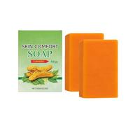 Turmeric Soap Bar, Turmeric Care Soap,Organic Soap Bars Handcrafted The Traditional Way, Skin Brightening & Hydrating for Face Wash, Body Wash And Hand Cleansing, Nourishing & Daily Skincare (2Pc)