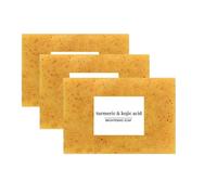 Turmeric Soap, Lemon Turmeric Soap, Natural Kojic Acid Soaps For Face And Body,Firming Pores And Removing Pigments, Skin Lightening, Gentle Exfoliating Moisturizing Skin (3)