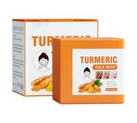 Turmeric Soap Natural Turmeric Soap Bar, 100% Nature Handmade Bar For Face & Body, Pores Shrink, Deep Cleaning, Moisturizing Erase, Skin Brightening