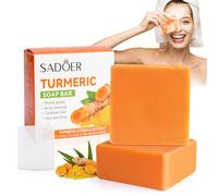 Turmeric Soap Turmeric Acne Dark Spots Smooth Skin, Handmade Soap Bar Pure Soap Bar For Face & Body, Skincare Face Care, Moisturizing, Blackhead Corrector Remover, Moisturizing Erase Fine Lines(1 PCS)