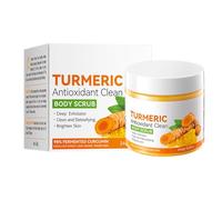 Turmeric Sugar Scrub | Hydrating Brightening Scrub | Body Exfoliator for Controlling Oil and Refining Pores, Sugar Scrub for Face & Body, Uneven Skin Tone, 240g Soydan