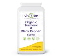 Turmeric Supplement 500mg with Black Pepper Extract - 60 Capsules | 95% Curcumin for Enhanced Absorption | UK Manufactured by vh1be