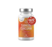 Turmeric Supplement - Curcumin 1000mg with Vitamin D3 and Ginger - 185x Higher Bioavailability - Turmeric Capsules - 60 NovaSOL Capsules by Sensilab