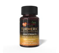 Turmeric Tablets 2500mg Ginger Black Pepper 180 Tablets Pain Relief UK