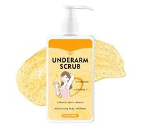 Turmeric Underarm Scrub, Turmeric Body Scrub with Vitamin C, Deep Cleansing Exfoliating Body Scrubs, Body Exfoliator for Moisturizing & Brigh-tening, Suitable for Armpit, Neck, Elbow, Knee, 150ml