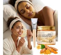Turmeric Vitamin C Collagen Night Wrapping Mask with Retinol & Kojic Acid - Anti-Aging Peel Off Sleep Face Mask for Brightening, Firming & Deep Hydrating, Improving Dullness Overnight Face Mask