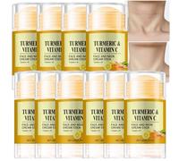 Turmeric & Vitamin C Face & Neck Firming Cream Stick, Anti-Aging Brightening Moisturizer For Wrinkles & Tightening, Hydrating, Firming & Lifting Facial Moisturiser All Skin Types (10PCS)
