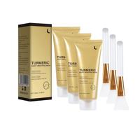 Turmeric & Vitamin C Overnight Sleeping Mask - Antioxidant Nourishing Face Mask for Dull Skin, Firming and Brightening Treatment, 100% Vegan, for All Skin Types, 100ml (3)