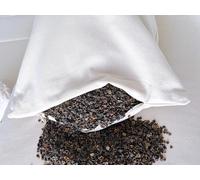Turmerry Buckwheat Pillow Standard Size 20"X26" - USA Origin Hulls - Adjustable Loft and Firmness for Cervical Support for Back and Side Sleepers - Zippered Organic Cotton Cover - Sleeps Cool