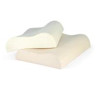 Turmerry Green Natural Organic Latex Contour Pillow - Standard Pillow- Firm Density - Neck Pain Relief, Pillow for Neck and Shoulder Pain, Neck Pain Pillow, Side Sleeper Pillow, Cervical Pillow