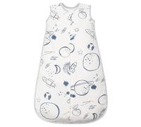 TURMIN Baby Sleeping Bag 1.5 Tog - Cotton Winter Newbron Sleeping Bag 0-6 Months Quilted Sleep Sack, Soft Warm Toddler Sleep Bag for Boys Girls Essentials, White Universe