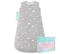 TURMIN Baby Sleeping Bag 1.5 Tog - Cotton Winter Sleeping Bag Baby 12-24 Months Quilted Sleep Sack, Soft Warm Toddler Sleep Bag for Boys Girls Essentials, Cloud Star