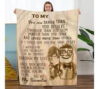 TURMTF Customized Blanket for Wife Gifts with Names Change, Gifts for Wife, Wedding Anniversary Romantic Gifts for My Wife Throw Blanket from Husband, Custom Blanket
