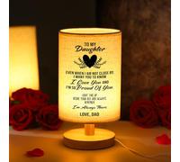 TURMTF Daughter Gifts from Dad - Gifts for Daughter from Dad,Birthday Gifts for Adult Daughter,Table Lamp Father to Daughter Gifts for Birthday Anniversary Wedding Gifts (Daughter 1)