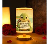 TURMTF Turtle-Y Awesome Bedside Lamp, for Daughter Son Frend Women Gifts, Birthday Gifts Cute Turtle Night Light, Table Lamp for Birthday Christmas Anniversary Wedding Gifts (Encouragemen)
