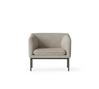 Turn 1 Seater Black Cotton Linen Natural