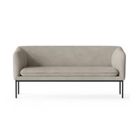 Turn 2 Seater Black Cotton Linen Natural