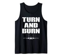 Turn and Burn Fighter Jet Tank Top